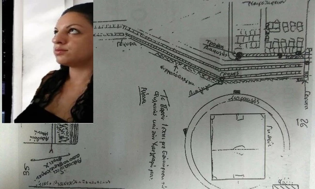 Δώρα Ζέμπερη: Αυτό είναι το χειρόγραφο σχεδιάγραμμα της δολοφονίας της